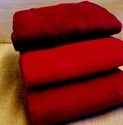 Billede af Rød fleece, stof til bl.a.nissehuer